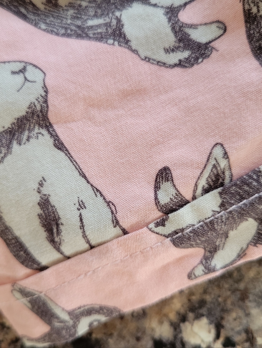 Denim & Flower Ricky Singh Rabbit Sketch Pattern Button-Down Shirt Size 2T - Picture 4 of 8